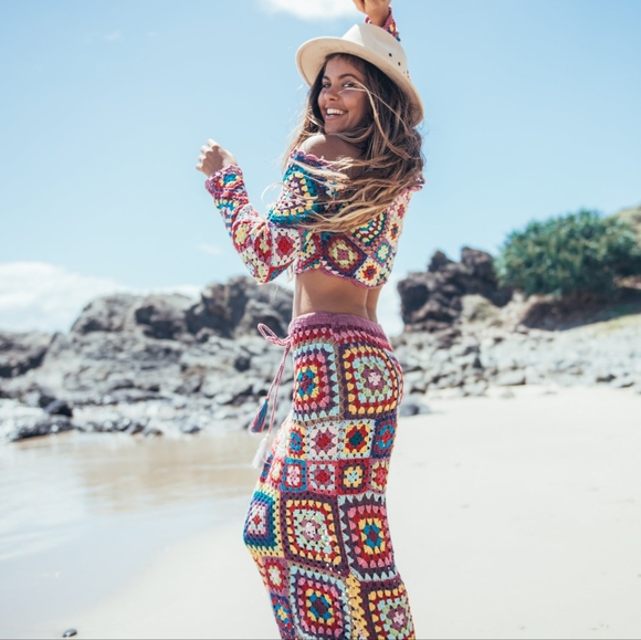 Spell and the Gypsy Carnaby Crochet Crop top and Maxi Skirt Set - Picture 3 of 7